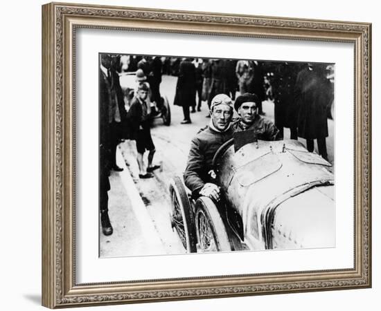 Sir Algernon Lee Guinness at the Wheel of a Sunbeam, (C1910-C1920)-null-Framed Photographic Print