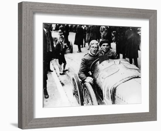 Sir Algernon Lee Guinness at the Wheel of a Sunbeam, (C1910-C1920)-null-Framed Photographic Print