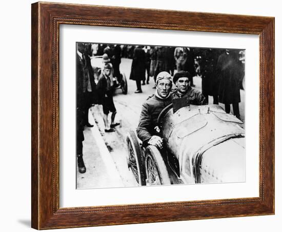 Sir Algernon Lee Guinness at the Wheel of a Sunbeam, (C1910-C1920)-null-Framed Photographic Print