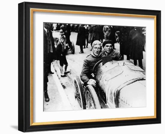 Sir Algernon Lee Guinness at the Wheel of a Sunbeam, (C1910-C1920)-null-Framed Photographic Print