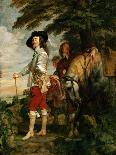 Charles I, King of England During a Hunting Party-Sir Anthony Van Dyck-Giclee Print