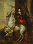 Equestrian Portrait of the Cardinal-Infante Ferdinand of Spain (1609-1641), Wearing Armour and…-Sir Anthony Van Dyck (Follower of)-Giclee Print