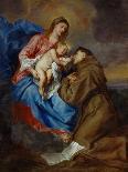 Virgin and Child with Saint Anthony of Padua, 1630-1632-Sir Anthony Van Dyck-Giclee Print