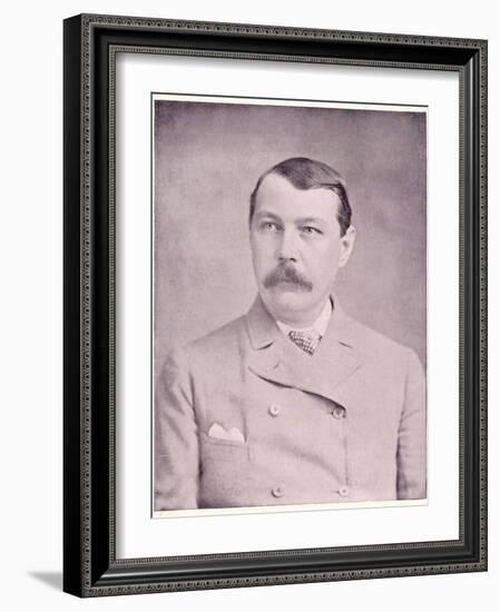 Sir Arthur Conan Doyle British Physician and Writer, Circa 1895-null-Framed Photographic Print