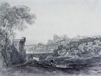 View in Italy (Drawing)-Sir Augustus Wall Callcott-Giclee Print