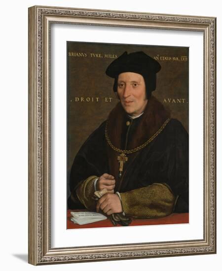 Sir Brian Tuke, C.1527-8 or C.1532-34-Hans Holbein the Younger-Framed Giclee Print