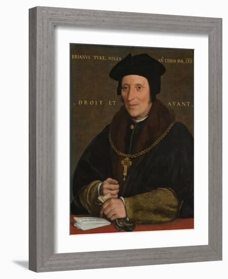 Sir Brian Tuke, C.1527-8 or C.1532-34-Hans Holbein the Younger-Framed Giclee Print