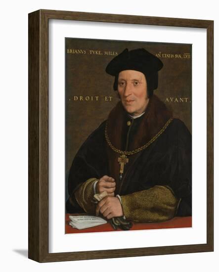 Sir Brian Tuke, C.1527-8 or C.1532-34-Hans Holbein the Younger-Framed Giclee Print