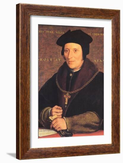 Sir Brian Tuke;-Hans Holbein the Younger-Framed Art Print