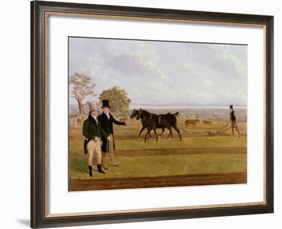 Sir Charles Morgan at the Castleton Ploughing Match, 1845-James Flewitt Mullock-Framed Giclee Print