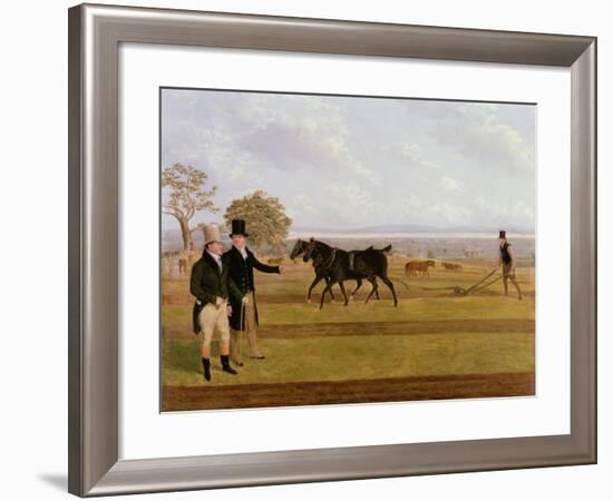 Sir Charles Morgan at the Castleton Ploughing Match, 1845-James Flewitt Mullock-Framed Giclee Print