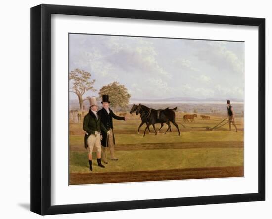 Sir Charles Morgan at the Castleton Ploughing Match, 1845-James Flewitt Mullock-Framed Giclee Print