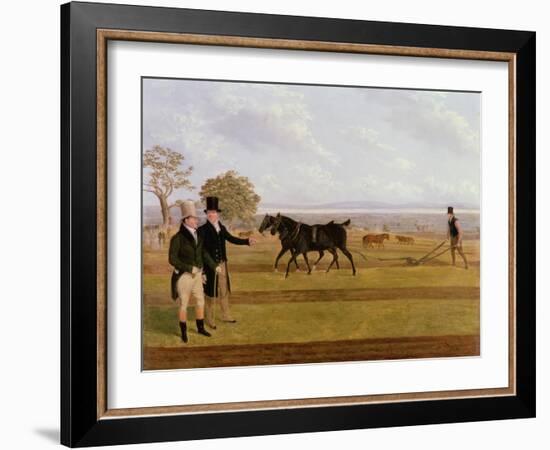 Sir Charles Morgan at the Castleton Ploughing Match, 1845-James Flewitt Mullock-Framed Giclee Print