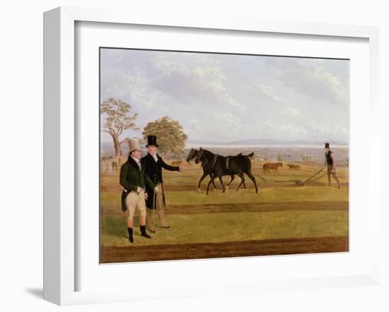 Sir Charles Morgan at the Castleton Ploughing Match, 1845-James Flewitt Mullock-Framed Giclee Print