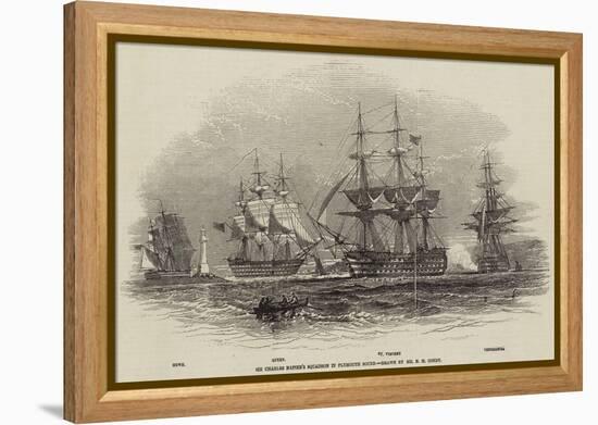 Sir Charles Napier's Squadron in Plymouth Sound-Nicholas Matthews Condy-Framed Premier Image Canvas