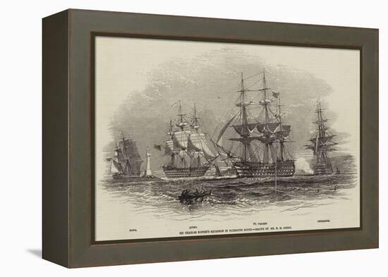 Sir Charles Napier's Squadron in Plymouth Sound-Nicholas Matthews Condy-Framed Premier Image Canvas