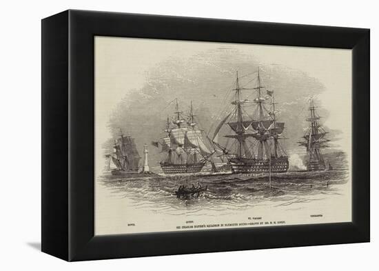 Sir Charles Napier's Squadron in Plymouth Sound-Nicholas Matthews Condy-Framed Premier Image Canvas