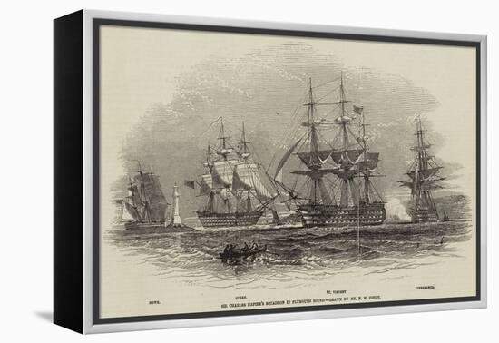 Sir Charles Napier's Squadron in Plymouth Sound-Nicholas Matthews Condy-Framed Premier Image Canvas