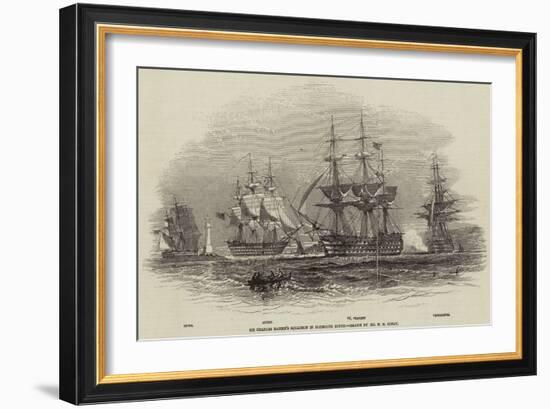 Sir Charles Napier's Squadron in Plymouth Sound-Nicholas Matthews Condy-Framed Giclee Print