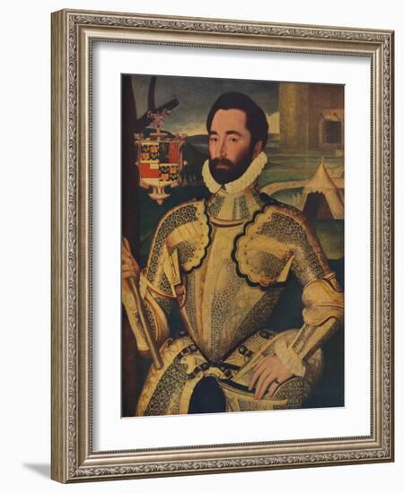 'Sir Charles Somerset', c1566-George Gower-Framed Giclee Print