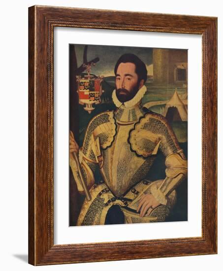 'Sir Charles Somerset', c1566-George Gower-Framed Giclee Print