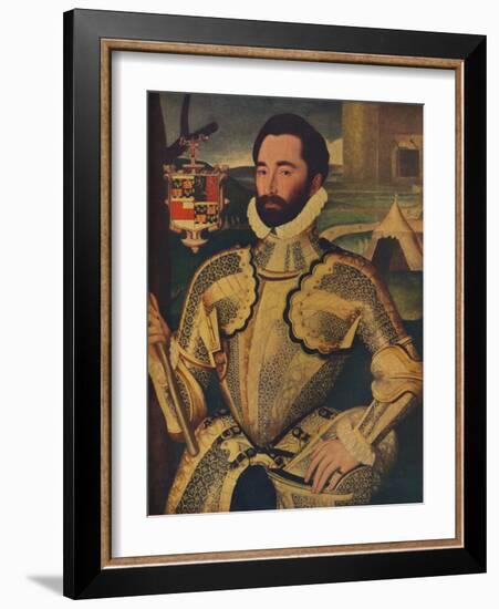 'Sir Charles Somerset', c1566-George Gower-Framed Giclee Print