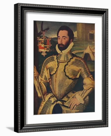 'Sir Charles Somerset', c1566-George Gower-Framed Giclee Print