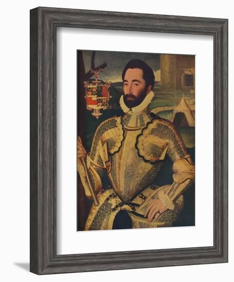 'Sir Charles Somerset', c1566-George Gower-Framed Giclee Print