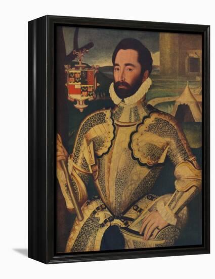 'Sir Charles Somerset', c1566-George Gower-Framed Premier Image Canvas