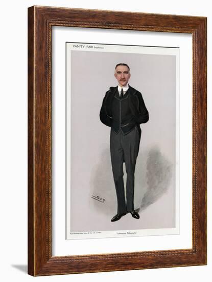 Sir Charles Tilston Bright, Engineer-Leslie Ward-Framed Art Print