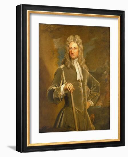 Sir Charles Wager (1666-1743), 1710 (Oil on Canvas)-Godfrey Kneller-Framed Giclee Print