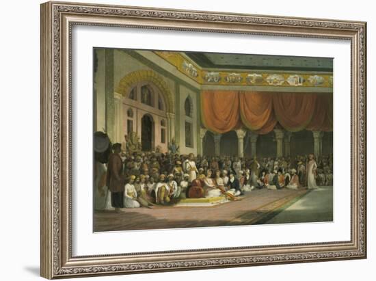 Sir Charles Warre Malet, Concluding a Treaty in 1790 in Durbar with the Peshwa-Thomas Daniell-Framed Giclee Print