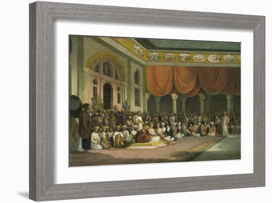 Sir Charles Warre Malet, Concluding a Treaty in 1790 in Durbar with the Peshwa-Thomas Daniell-Framed Giclee Print