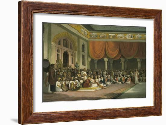 Sir Charles Warre Malet, Concluding a Treaty in 1790 in Durbar with the Peshwa-Thomas Daniell-Framed Giclee Print