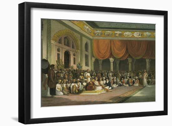 Sir Charles Warre Malet, Concluding a Treaty in 1790 in Durbar with the Peshwa-Thomas Daniell-Framed Giclee Print