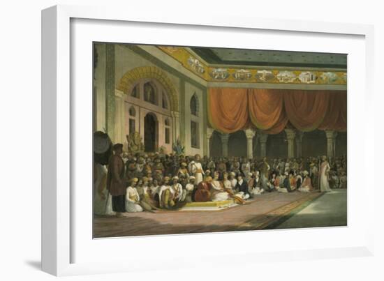 Sir Charles Warre Malet, Concluding a Treaty in 1790 in Durbar with the Peshwa-Thomas Daniell-Framed Giclee Print