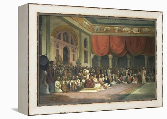 Sir Charles Warre Malet, in 1790 Concluding a Treaty in Durbar with Souae Madarow-Thomas Daniell-Framed Premier Image Canvas