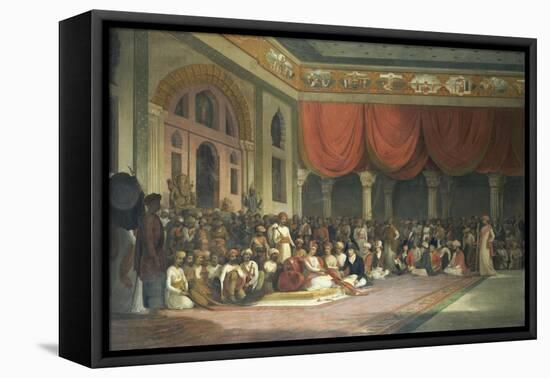 Sir Charles Warre Malet, in 1790 Concluding a Treaty in Durbar with Souae Madarow-Thomas Daniell-Framed Premier Image Canvas
