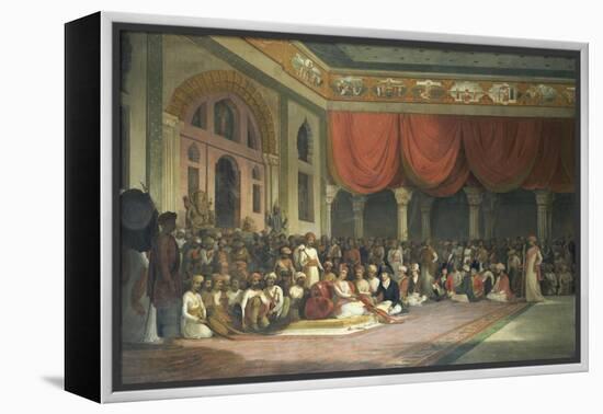 Sir Charles Warre Malet, in 1790 Concluding a Treaty in Durbar with Souae Madarow-Thomas Daniell-Framed Premier Image Canvas