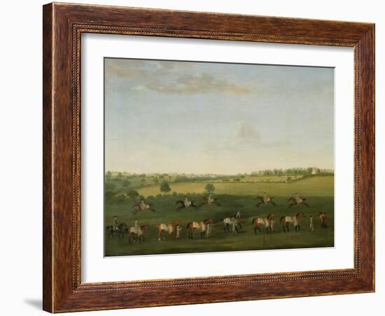 Sir Charles Warre Malet's String of Racehorses at Exercise-Francis Sartorius-Framed Giclee Print