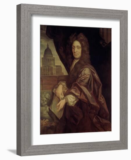 Sir Christopher Wren (1632-1723)-Godfrey Kneller-Framed Giclee Print