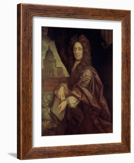 Sir Christopher Wren (1632-1723)-Godfrey Kneller-Framed Giclee Print