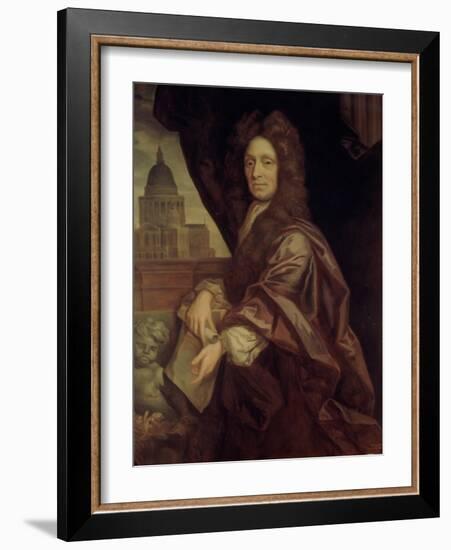 Sir Christopher Wren (1632-1723)-Godfrey Kneller-Framed Giclee Print