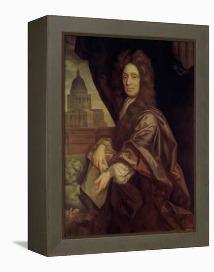 Sir Christopher Wren (1632-1723)-Godfrey Kneller-Framed Premier Image Canvas