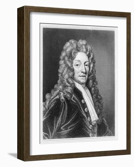 Sir Christopher Wren, English Architect, C1680-null-Framed Giclee Print