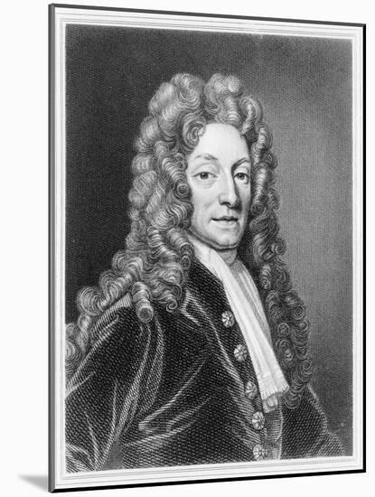 Sir Christopher Wren, English Architect, C1680-null-Mounted Giclee Print