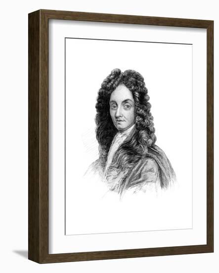 Sir Christopher Wren, English Architect, Designer, Astronomer and Geometrician-null-Framed Giclee Print