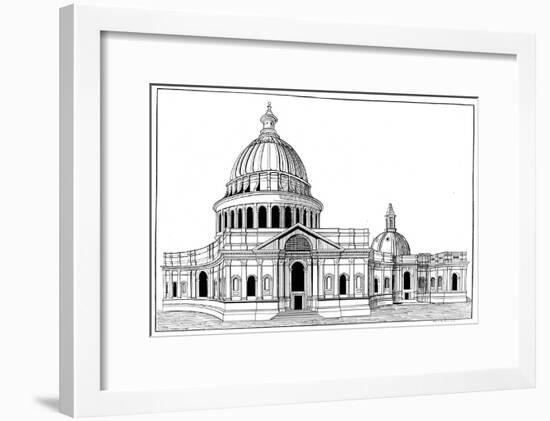 Sir Christopher Wren's Original Model for St Paul's Cathedral, London, C1670-1672-Arthur Robertson-Framed Giclee Print