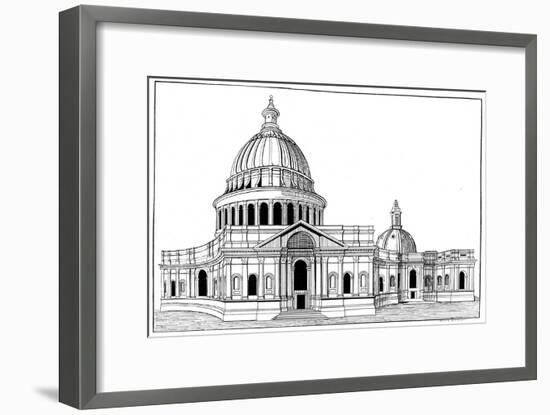 Sir Christopher Wren's Original Model for St Paul's Cathedral, London, C1670-1672-Arthur Robertson-Framed Giclee Print