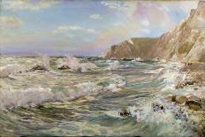 Ullswater, Silver and Gold, 1917-Sir David Murray-Framed Premier Image Canvas